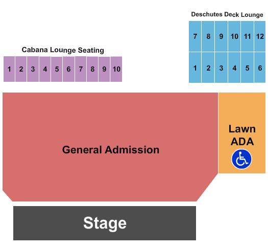 Hayden Homes Amphitheater Seating Chart: GA/Lawn ADA