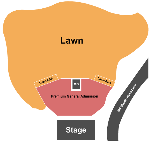 Hayden Homes Amphitheater Seating Chart: GA/Premium/Lawn 2