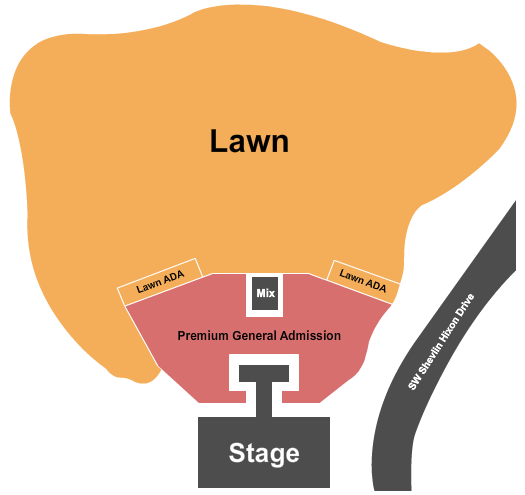Hayden Homes Amphitheater Seating Chart: GA/Premium/Lawn