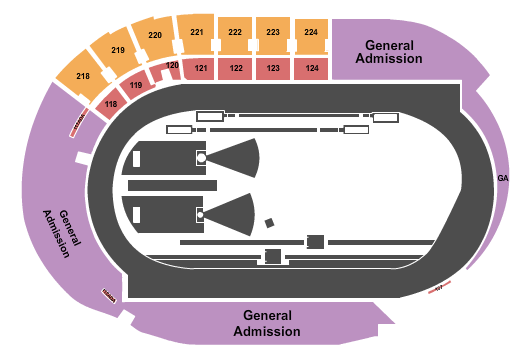 Hayward Field Seating Chart: Oregon Twilight