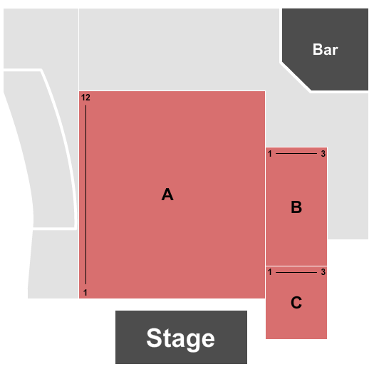Headliners Uptown Charlotte Seating Chart: Endstage 3