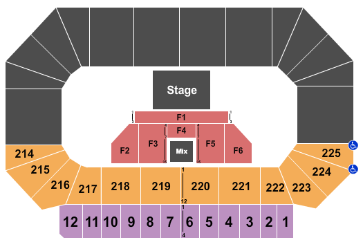 Heartland Events Center Seating Chart: Endstage 4