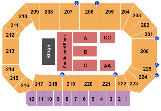 Golden Nugget Lake Charles Grand Event Center Seating Chart