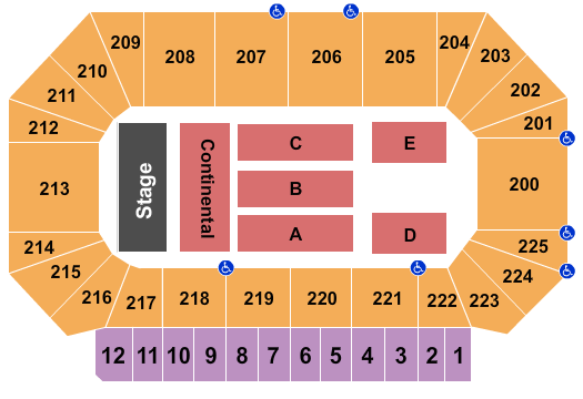 Heartland Events Center Seating Chart: Mannheim Steamroller