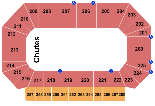 Heartland Events Center Seating Chart: Rodeo
