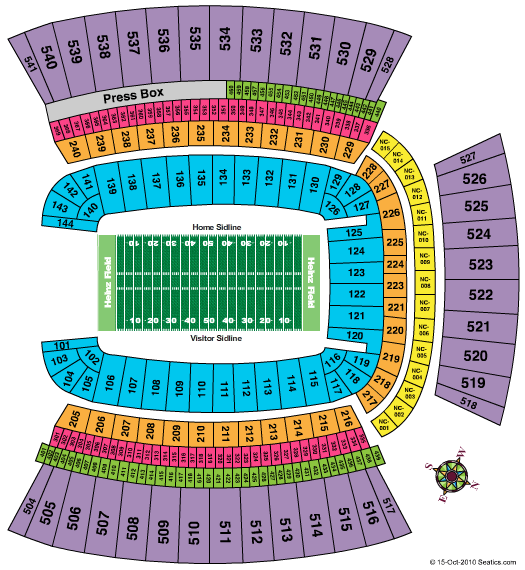 Heinz Field Seating Chart
