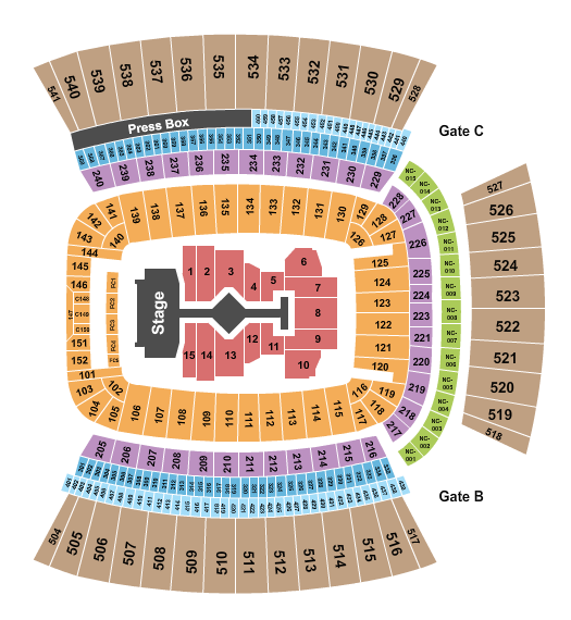 Acrisure Stadium Seating Chart With Seat Numbers