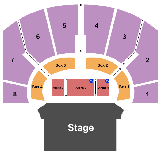 Helena Civic Center Seating Chart: Endstage 3