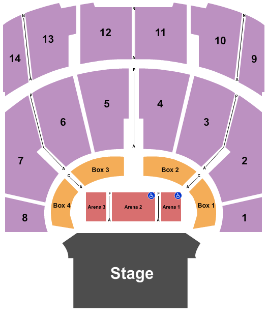 Helena Civic Center Seating Chart: Endstage 4