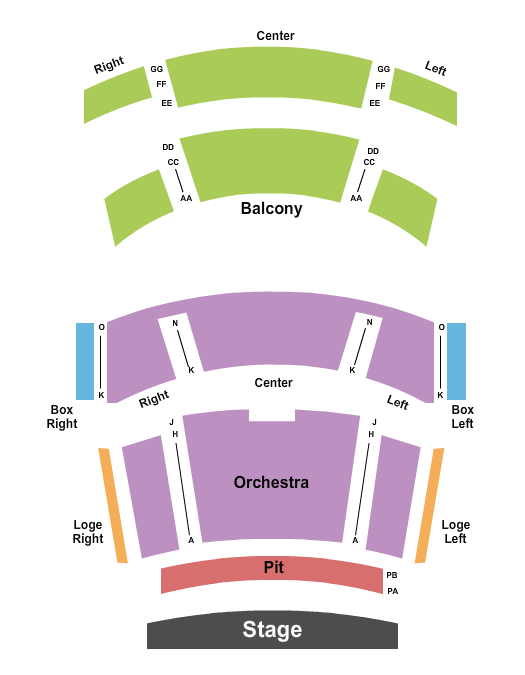 Hendricks Live Seating Chart: Endstage Pit