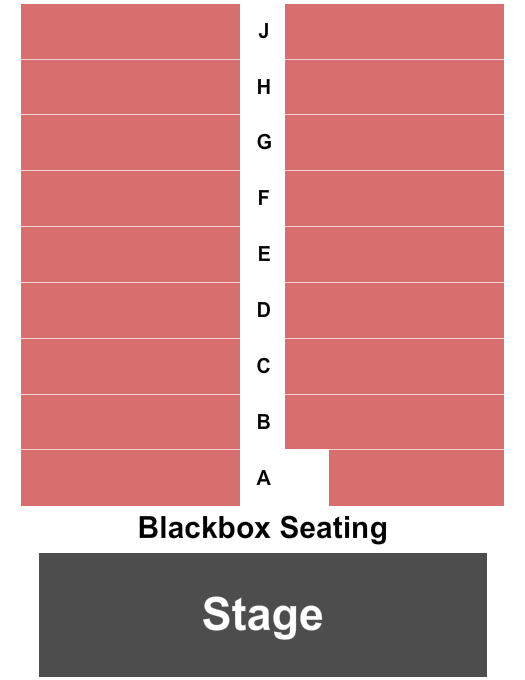 Henegar Center For the Arts Seating Chart: Blackbox