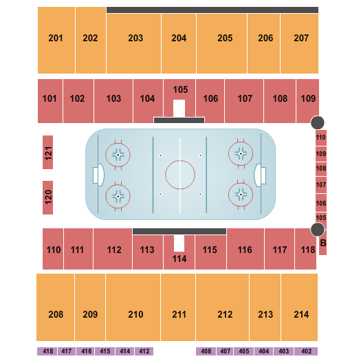 Herb Brooks National Hockey Center Seating Chart: Hockey
