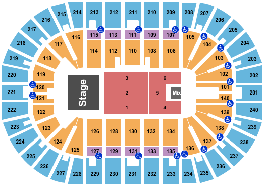 Heritage Bank Center Seating Chart: Andrea Bocelli