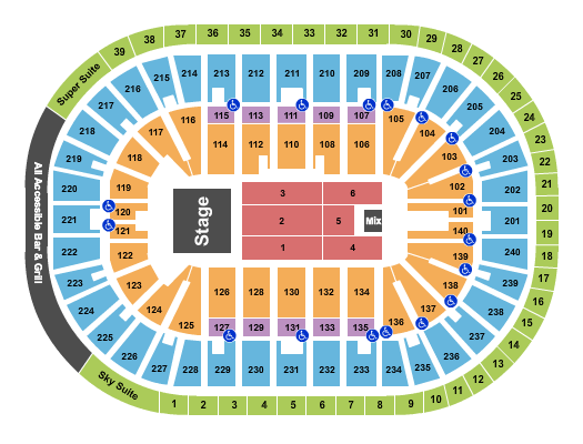 Heritage Bank Center Seating Chart: Andrea Bocelli