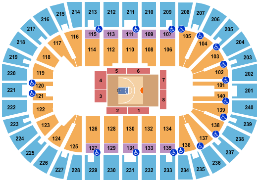 Heritage Bank Center Seating Chart: Basketball - Big3