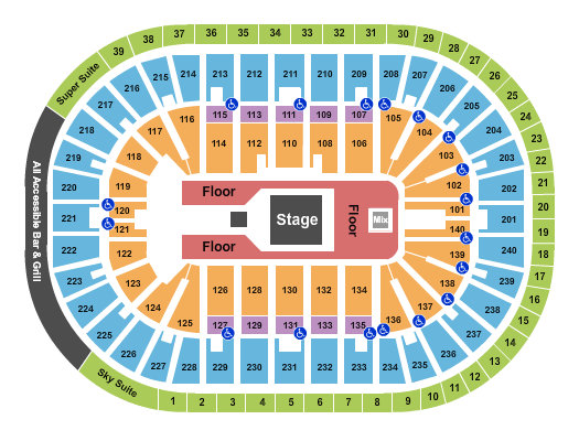 Heritage Bank Center Seating Chart: Forrest Frank