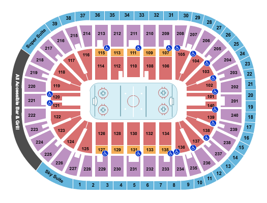 Heritage Bank Center Seating Chart: Hockey 2018