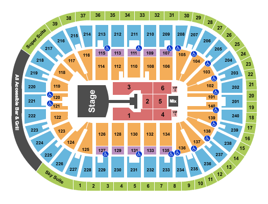 Heritage Bank Center Seating Chart: Jonas Brothers