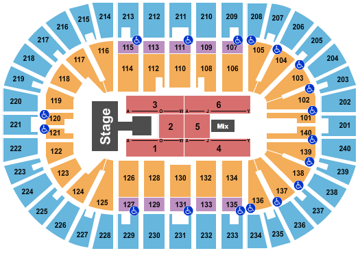 Heritage Bank Center Seating Chart: New Edition