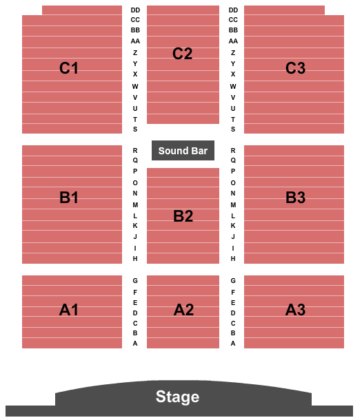Heritage Event Center at Sycuan Casino Seating Chart: Endstage