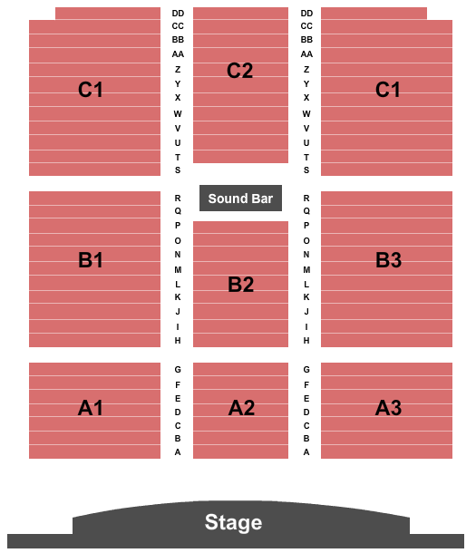 Heritage Event Center at Sycuan Casino Seating Chart: Endstage