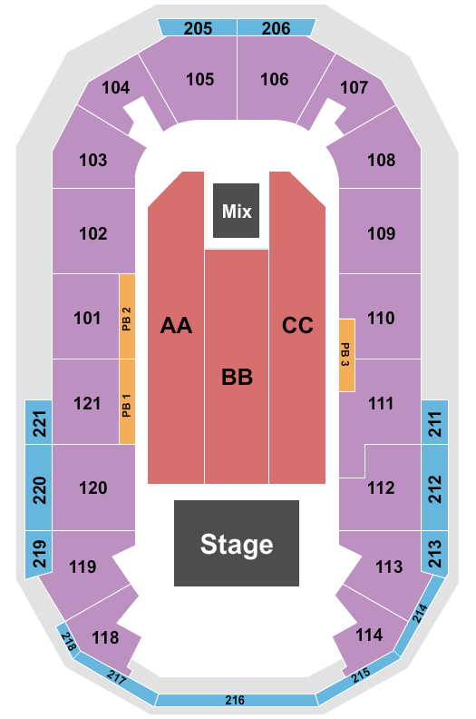 Hero Arena At Mountain America Center Seating Chart: Wynonna Judd