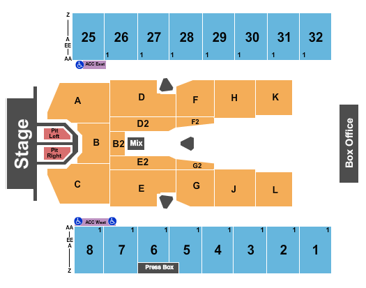 Hersheypark Stadium Seating Chart: Def Leppard