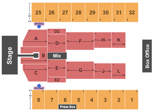 Hersheypark Stadium Concert Seating Chart