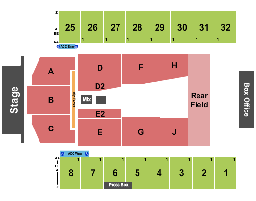 Hersheypark Stadium Seating Chart: Endstage 4