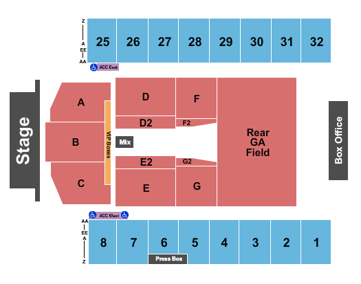 Hersheypark Stadium Seating Chart: Endstage 6