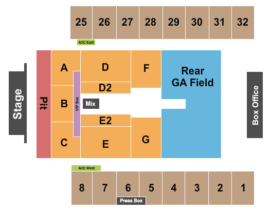 Hersheypark Stadium Seating Chart: Endstage GA Pit