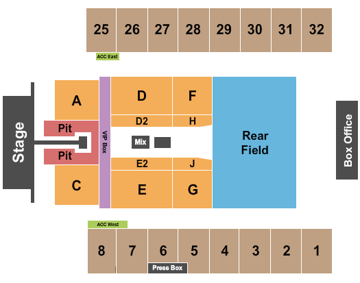 Hersheypark Stadium Seating Chart: Green Day