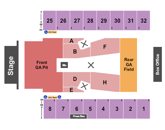 Hersheypark Stadium Seating Chart: Iron Maiden