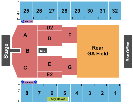 Harry Styles Hershey Seating Chart