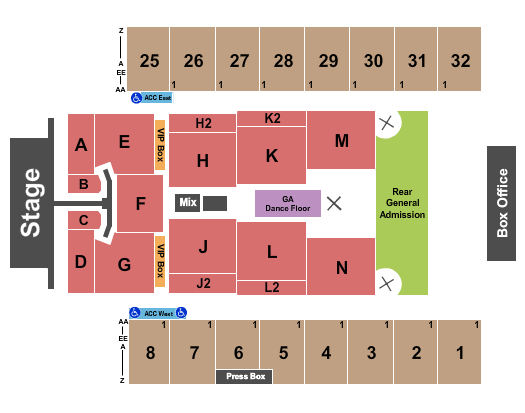 Hersheypark Stadium Seating Chart: Pink