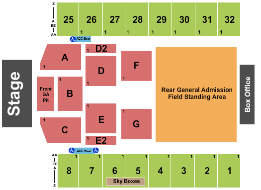 Hershey Park Amphitheatre Seating Chart