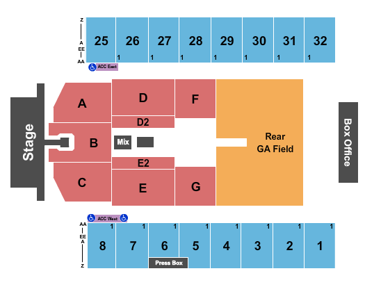 Hersheypark Stadium Seating Chart: Tim McGraw