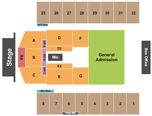 Hersheypark Stadium Seating Chart: Endstage Pit 2