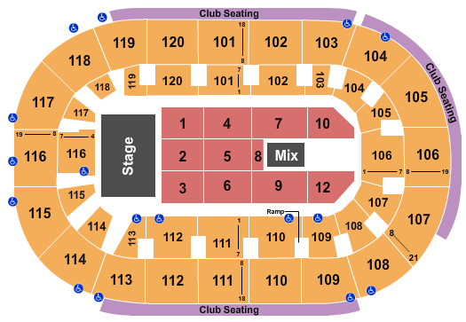 Hertz Arena Seating Chart: Ana Gabriel