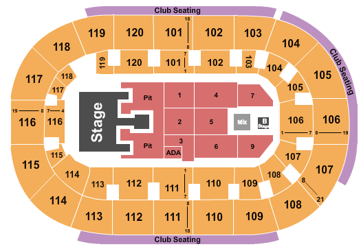 Hertz Arena Seating Chart: Bailey Zimmerman