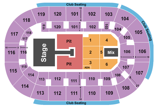 Hertz Arena Seating Chart: Brad Paisley