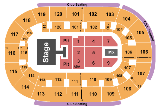 Hertz Arena Seating Chart: Bret Michaels