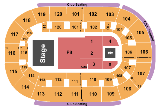 Hertz Arena Seating Chart: Coheed and Cambria