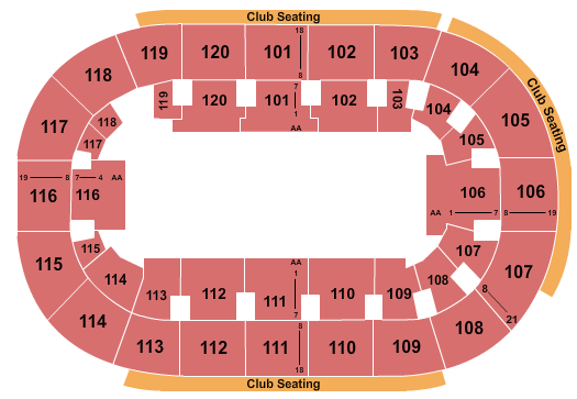Hertz Arena Seating Chart: Open Floor