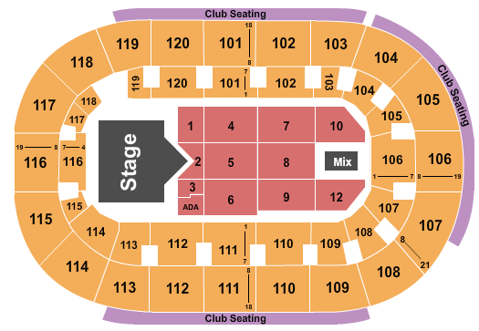 Hertz Arena Seating Chart: Rascal Flatts