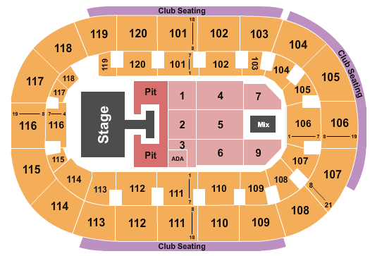 Hertz Arena Seating Chart: Riley Green