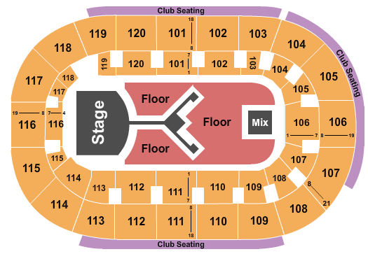 Hertz Arena Seating Chart: Shinedown
