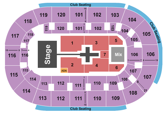 Hertz Arena Seating Chart: TobyMac