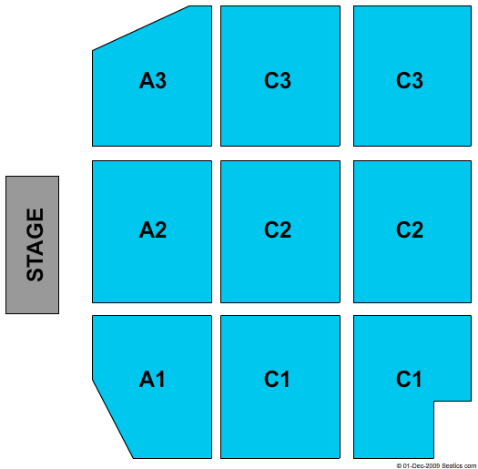 Het Vrijthof Theatre Seating Chart: End Stage