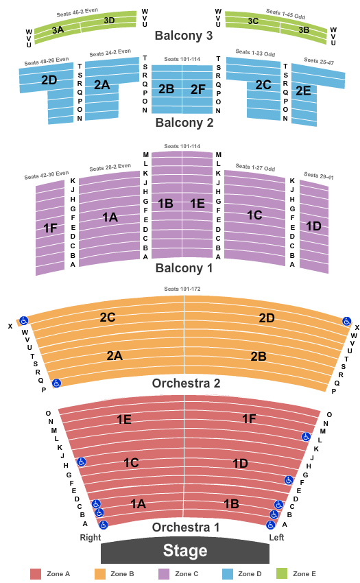 Acadiana Center For The Arts Seating Chart